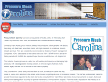 Tablet Screenshot of pressurewashcarolina.com